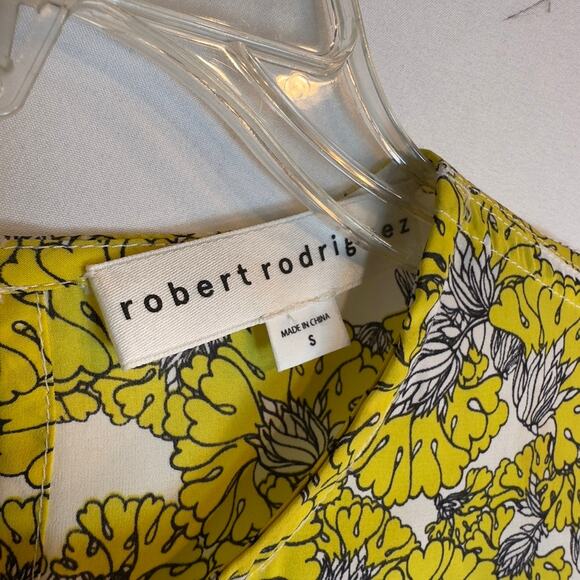 Robert Rodriguez Floral Blouse With Open Arm Styling S - Picture 4 of 8